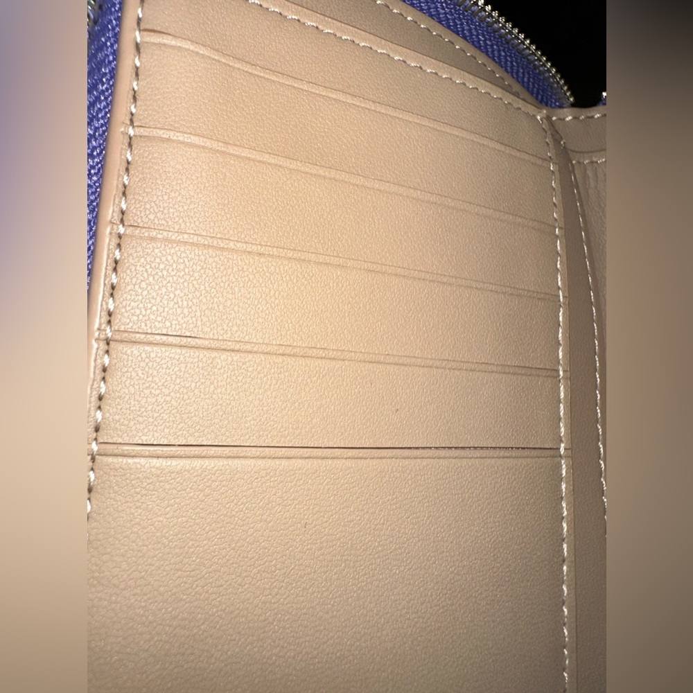 Medium Id Zip Wallet With Checkerboard Print - Picture 6 of 15